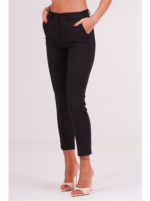 Pantalone in cady elastico GM by Gai Mattiolo | GM4420NERO